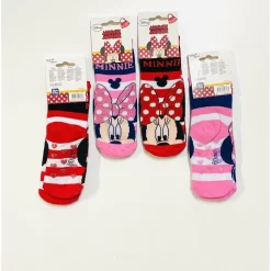 Disney 2 Coppie Di Calzini Antiscivolo Minnie 23/34