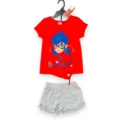 Disney Completo Miraculus Bambina 100% Cotone 3/8 Anni