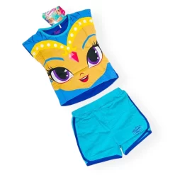 Disney Completo Shimmer And Shine 100% Cotone