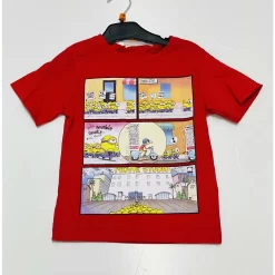 Disney T-shirt Minions 3/8 Anni 100% Cotone