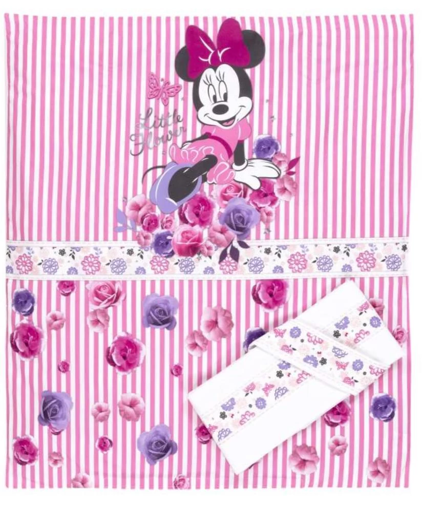 Trapunta Disney Carrozzina Sfoderabile + Lenzuolo E Federe 75x90 Cm